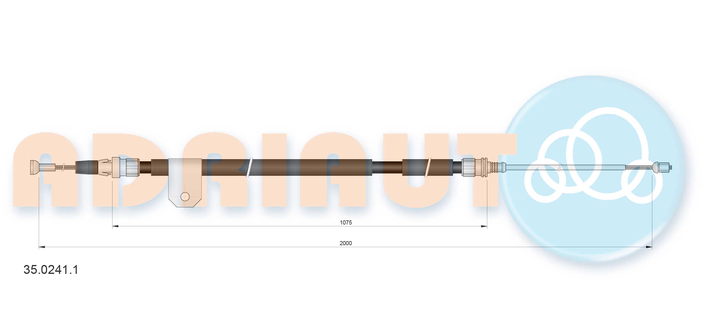 Cable Pull, parking brake (35.0241.1)