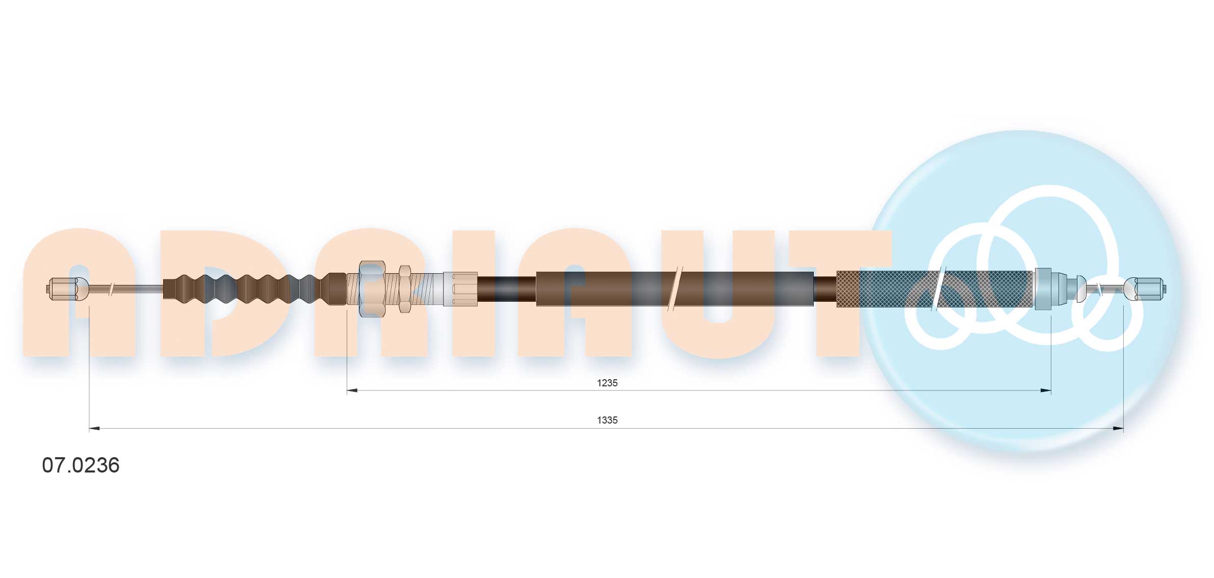Cable Pull, parking brake (07.0236)