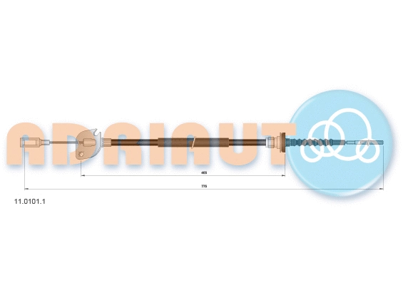 Cable Pull, clutch control (11.0101.1)