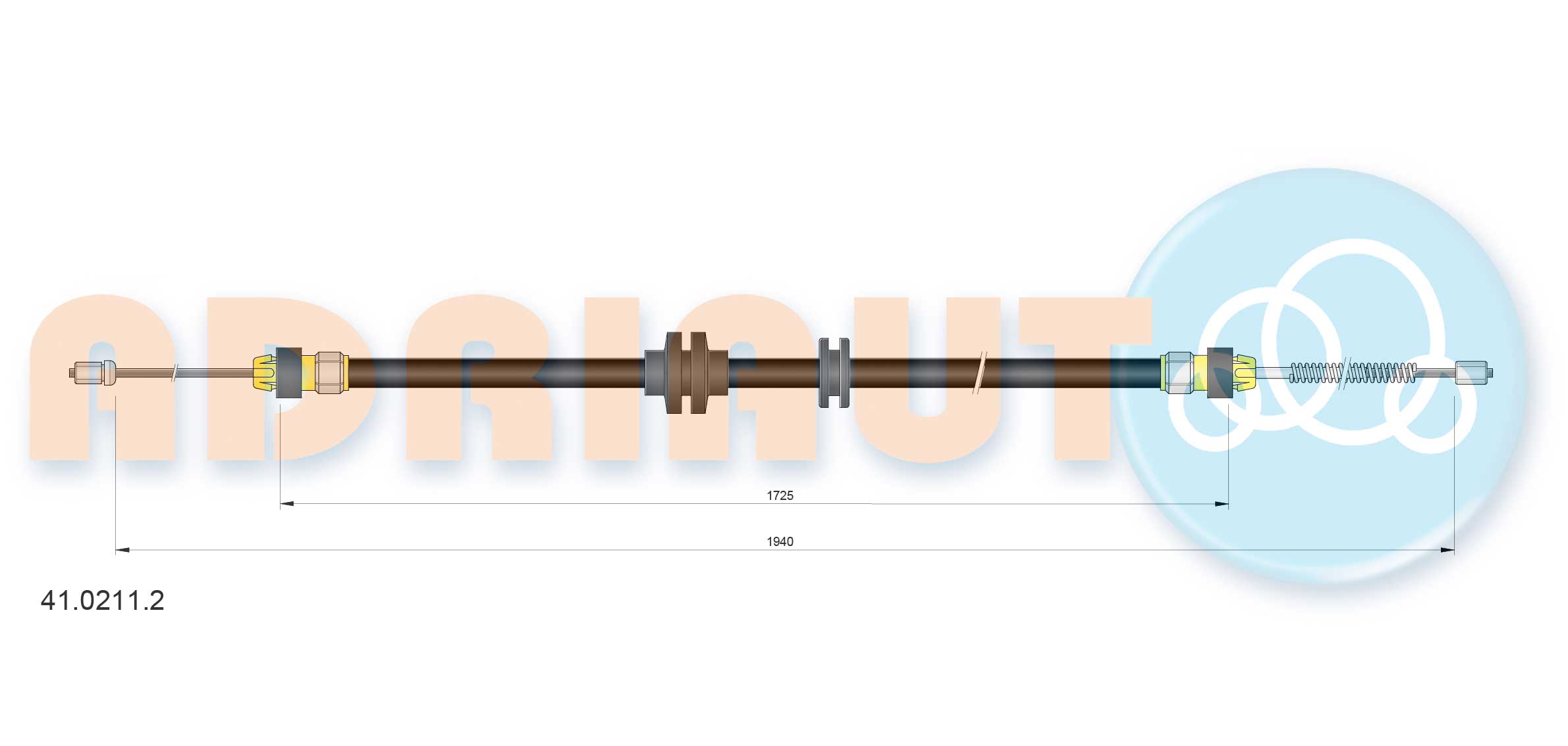 Cable Pull, parking brake (41.0211.2)