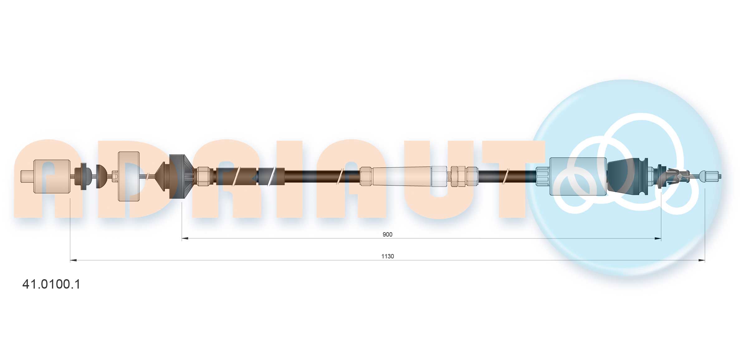 Cable Pull, clutch control (41.0100.1)