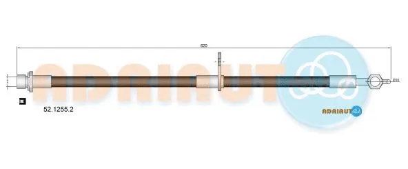 Brake Hose (52.1255.2)