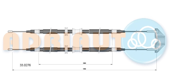 Cable Pull, parking brake (33.0276)