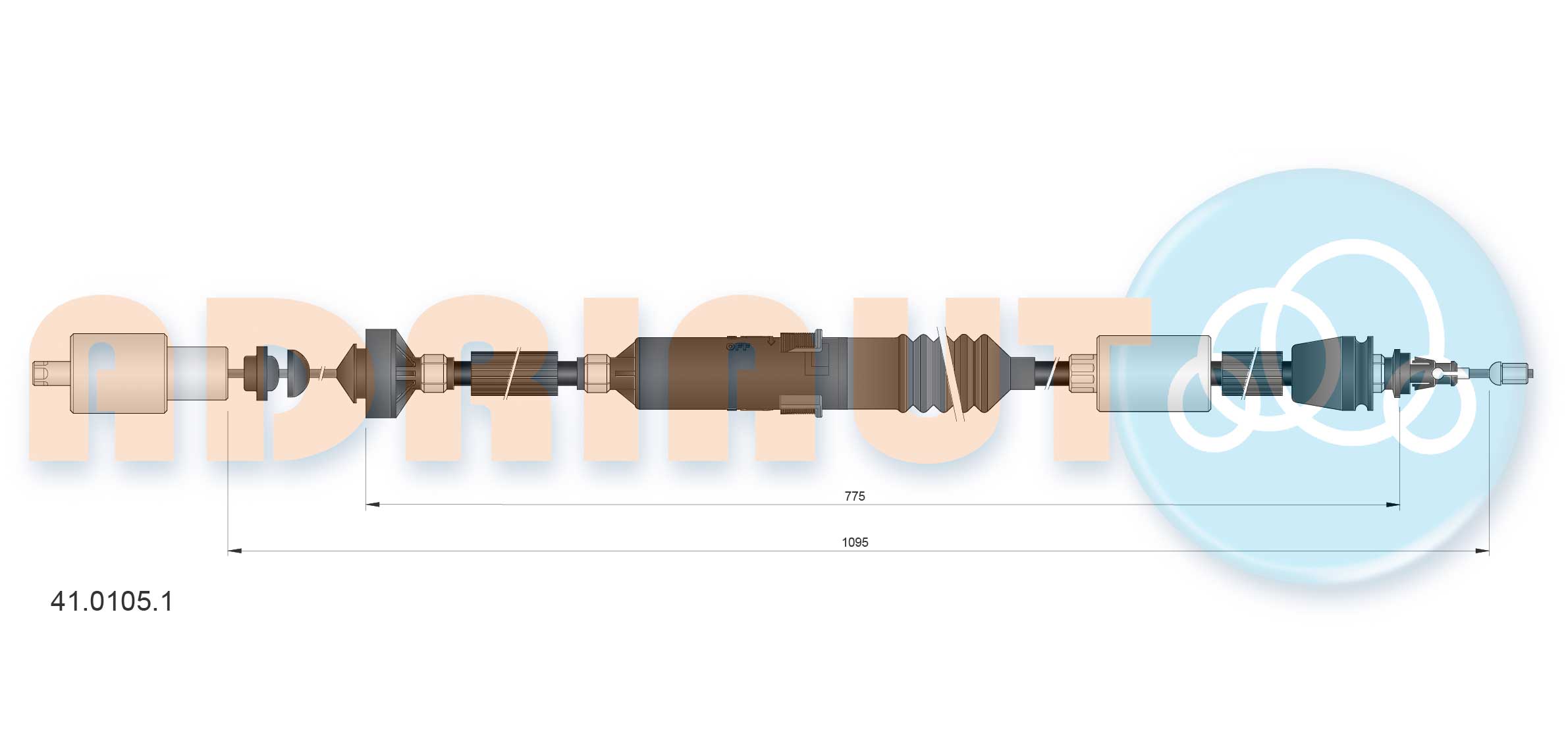 Cable Pull, clutch control (41.0105.1)