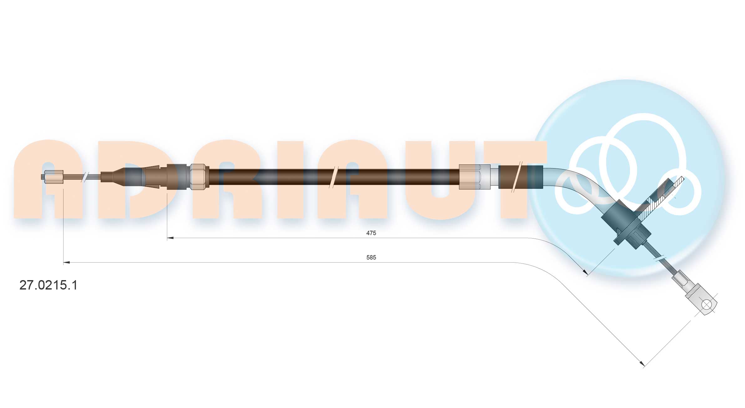 Cable Pull, parking brake (27.0215.1)