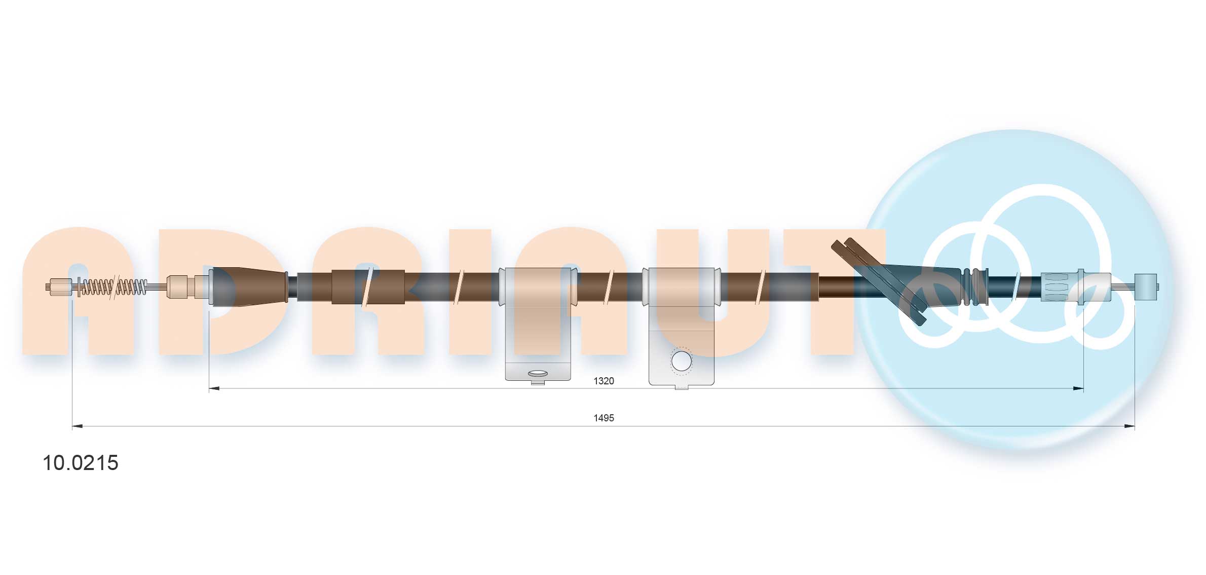 Cable Pull, parking brake (10.0215)