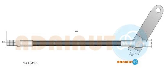 Brake Hose (13.1231.1)