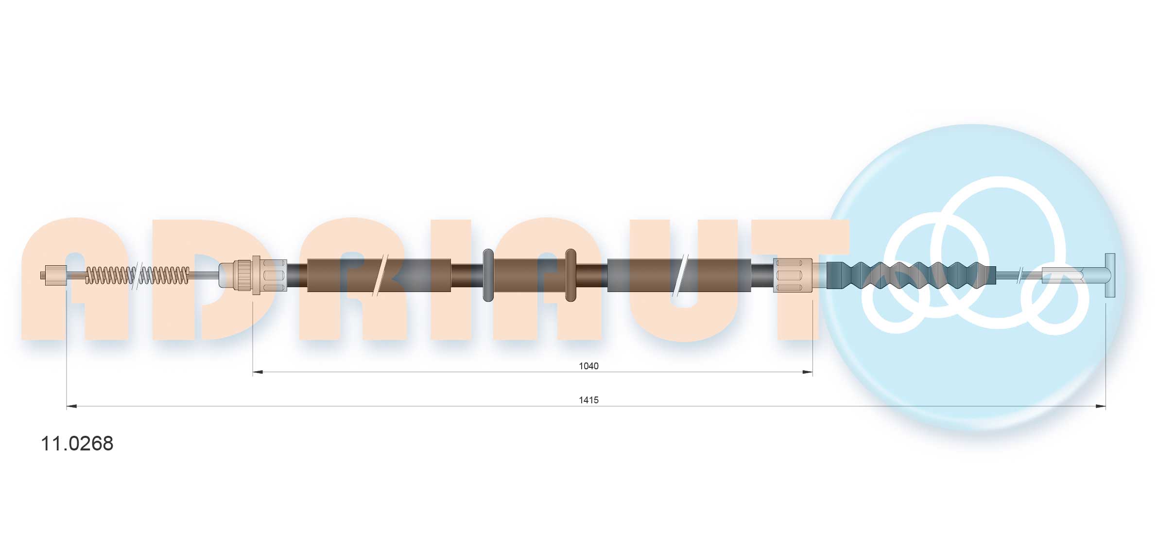 Cable Pull, parking brake (11.0268)