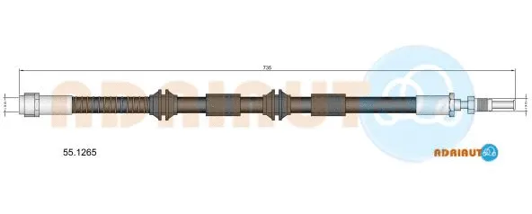 Brake Hose (55.1265)