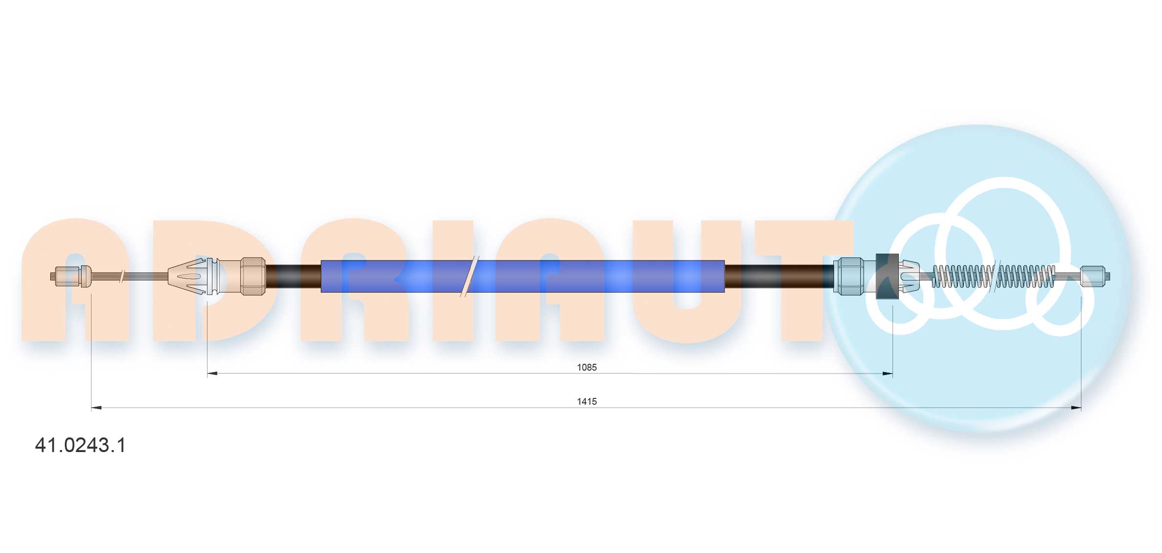 Cable Pull, parking brake (41.0243.1)