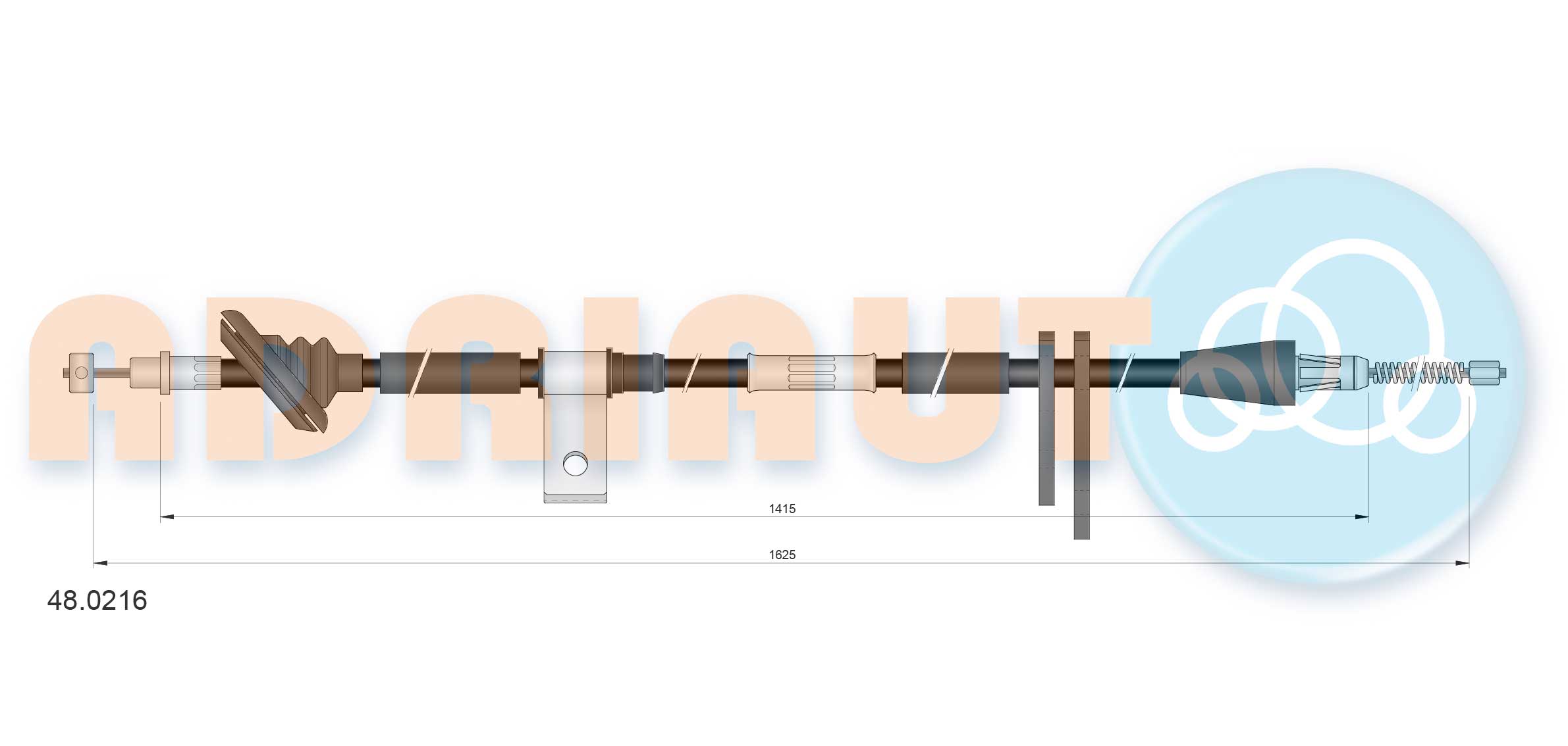 Cable Pull, parking brake (48.0216)