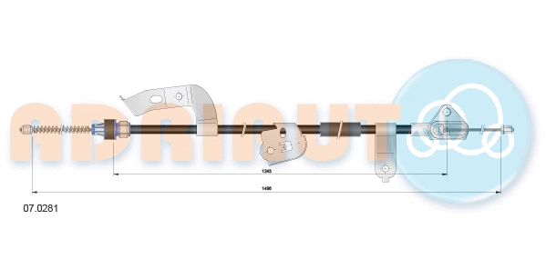Cable Pull, parking brake (07.0281)