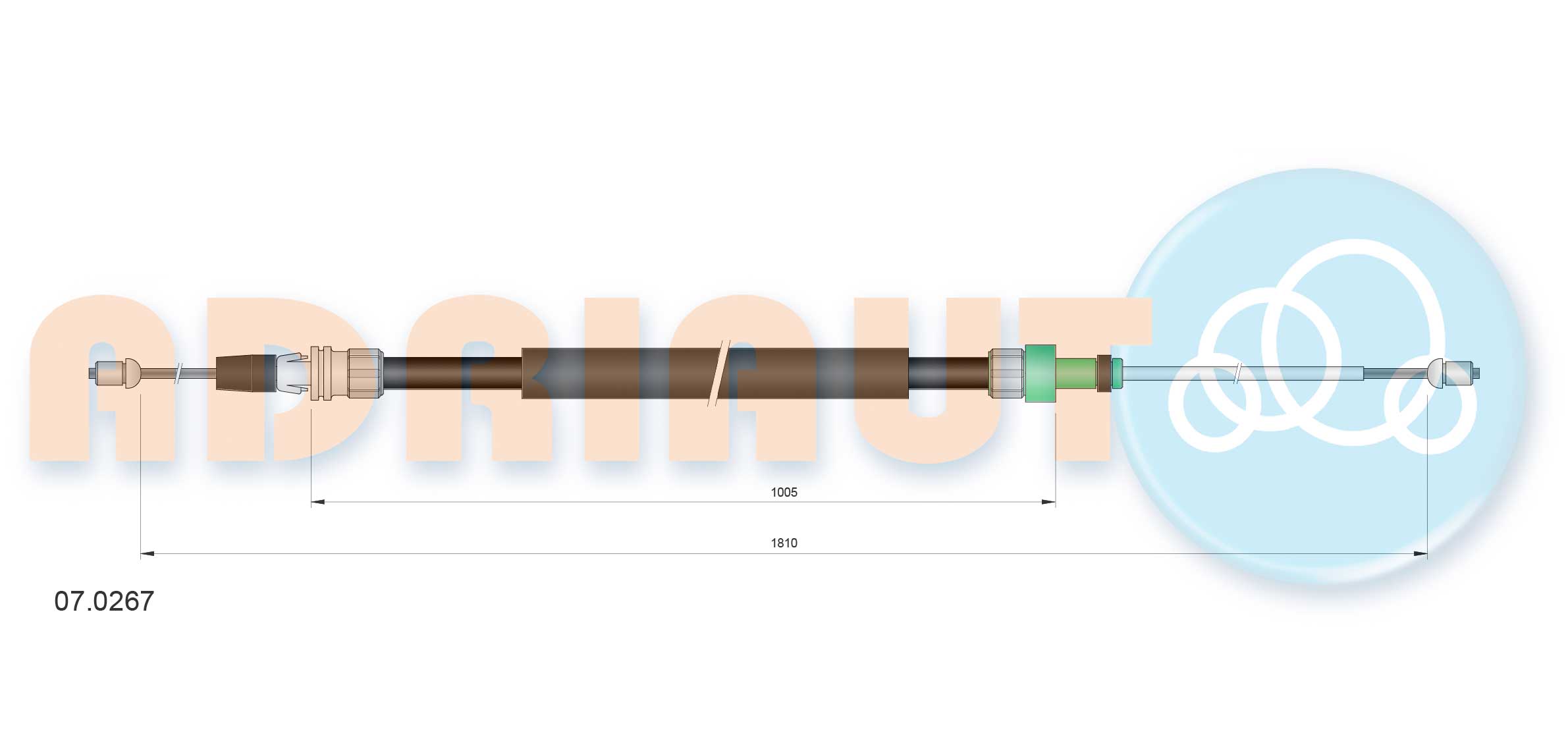 Cable Pull, parking brake (07.0267)