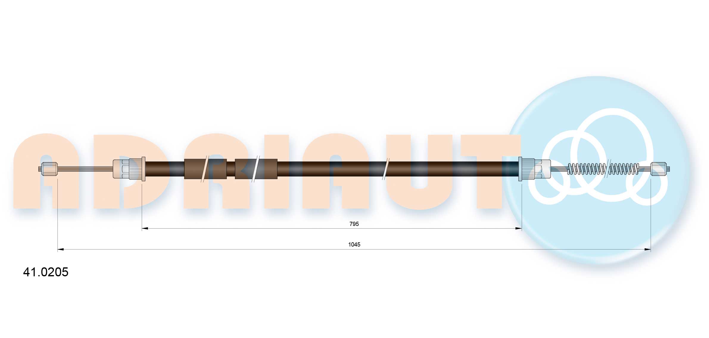 Cable Pull, parking brake (41.0205)