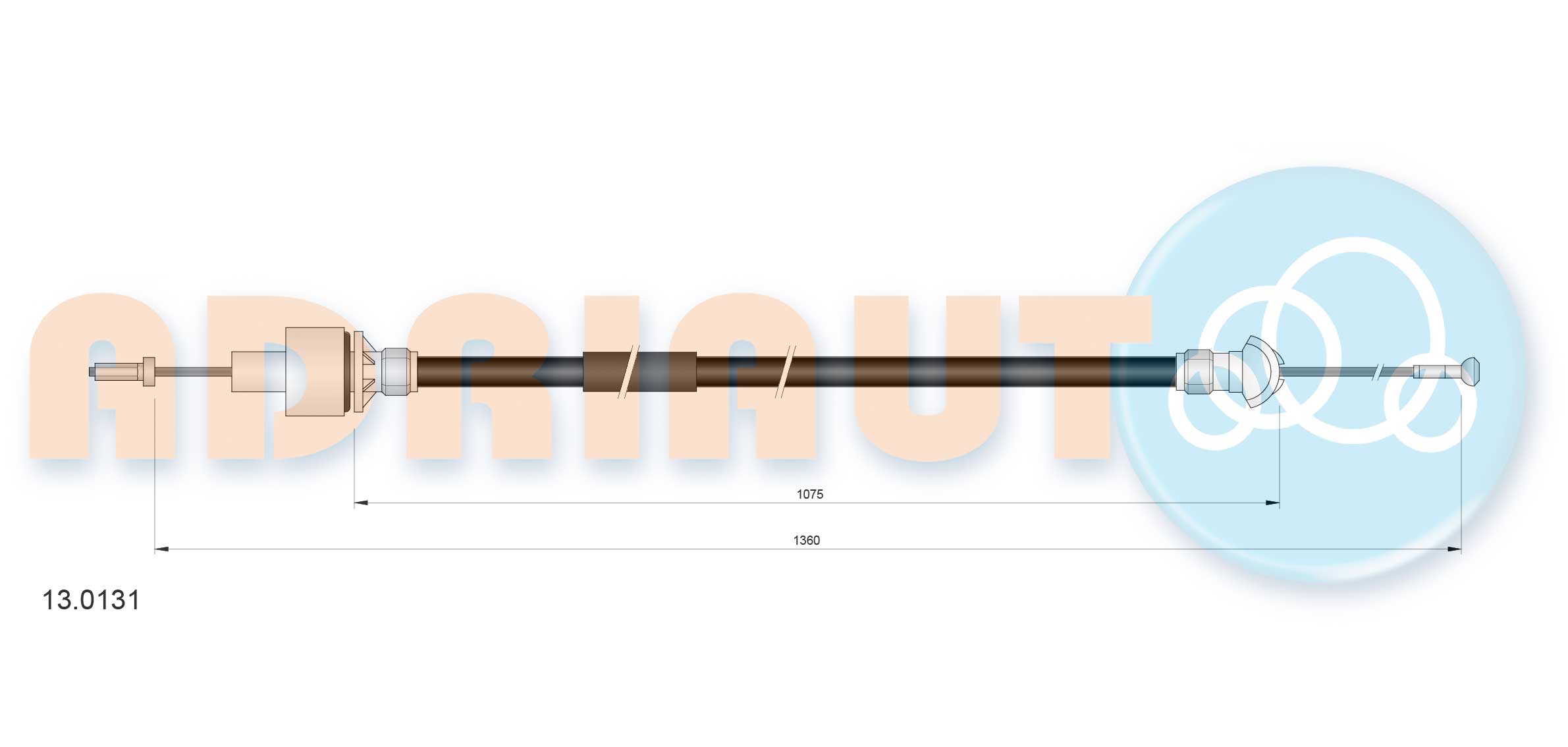 Cable Pull, clutch control (13.0131)