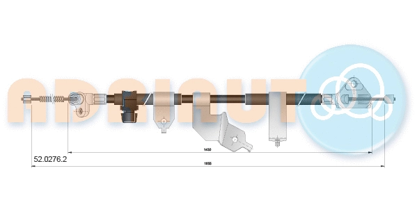 Cable Pull, parking brake (52.0276.2)