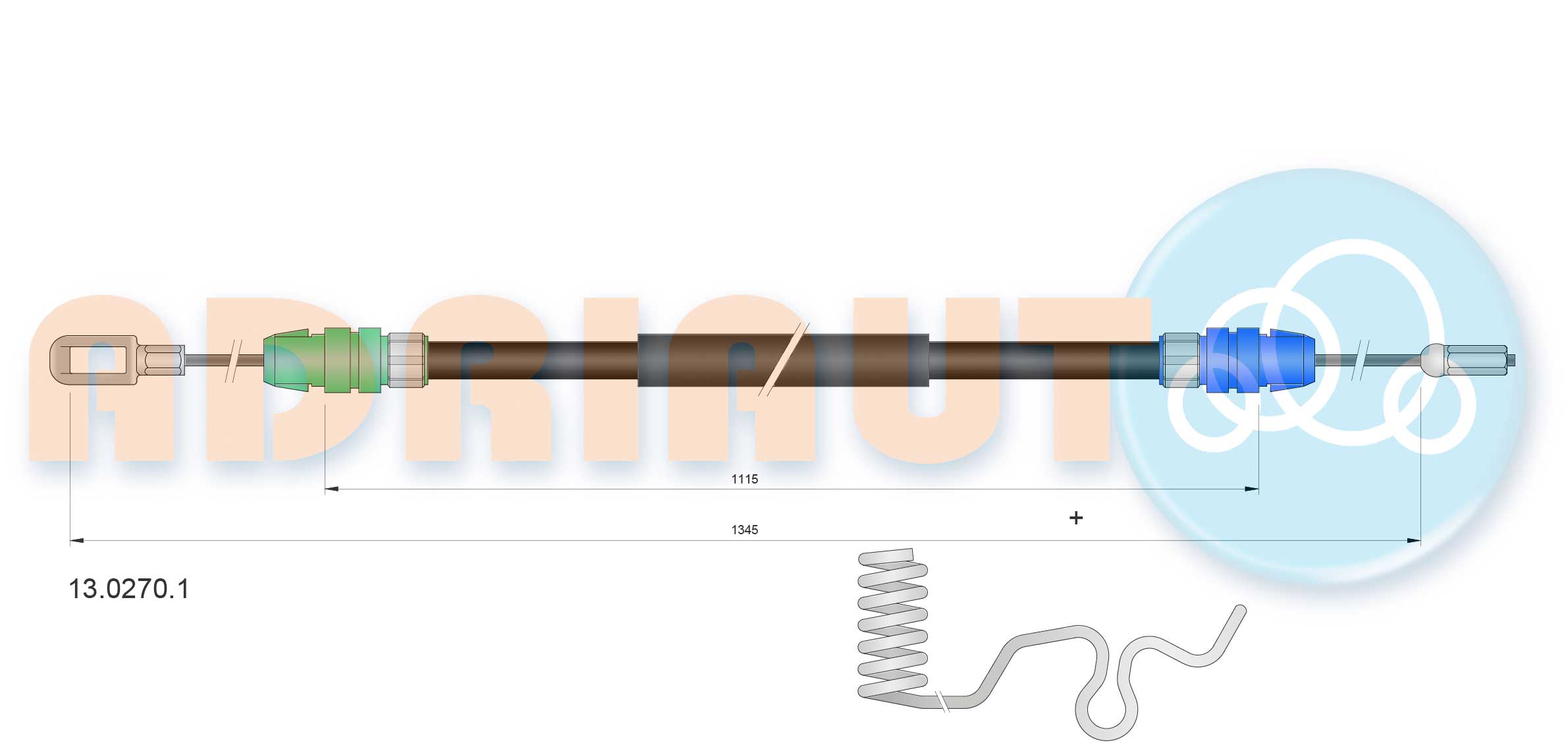 Cable Pull, parking brake (13.0270.1)