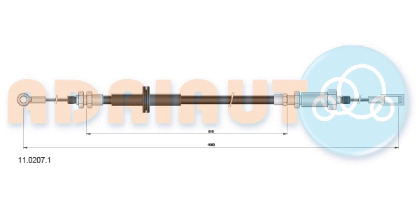 Cable Pull, parking brake (11.0207.1)