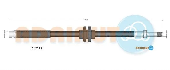 Brake Hose (13.1205.1)