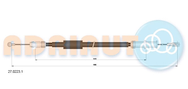 Cable Pull, parking brake (27.0223.1)
