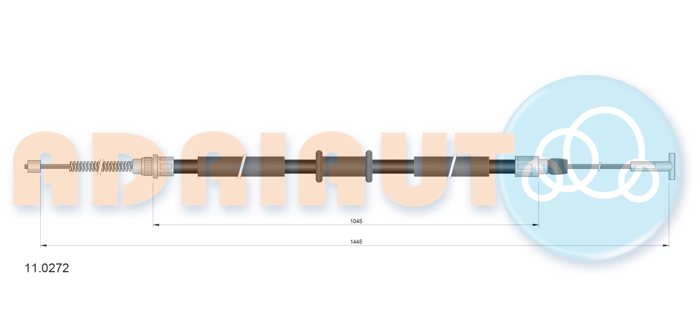 Cable Pull, parking brake (11.0272)