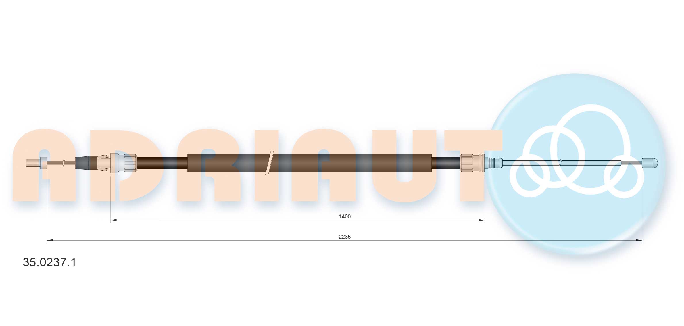 Cable Pull, parking brake (35.0237.1)