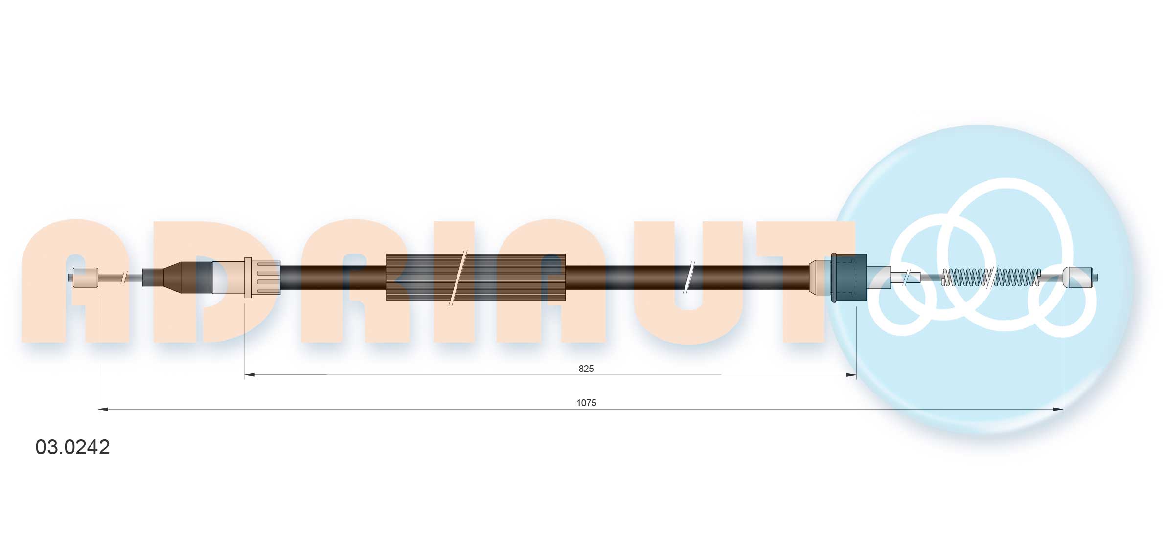 Cable Pull, parking brake (03.0242)