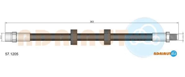 Brake Hose (57.1205)