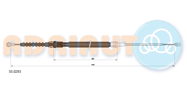 Cable Pull, parking brake (55.0293)