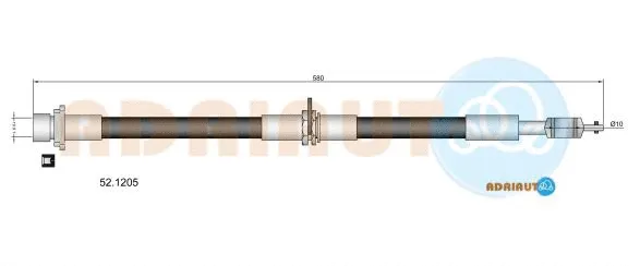Brake Hose (52.1205)