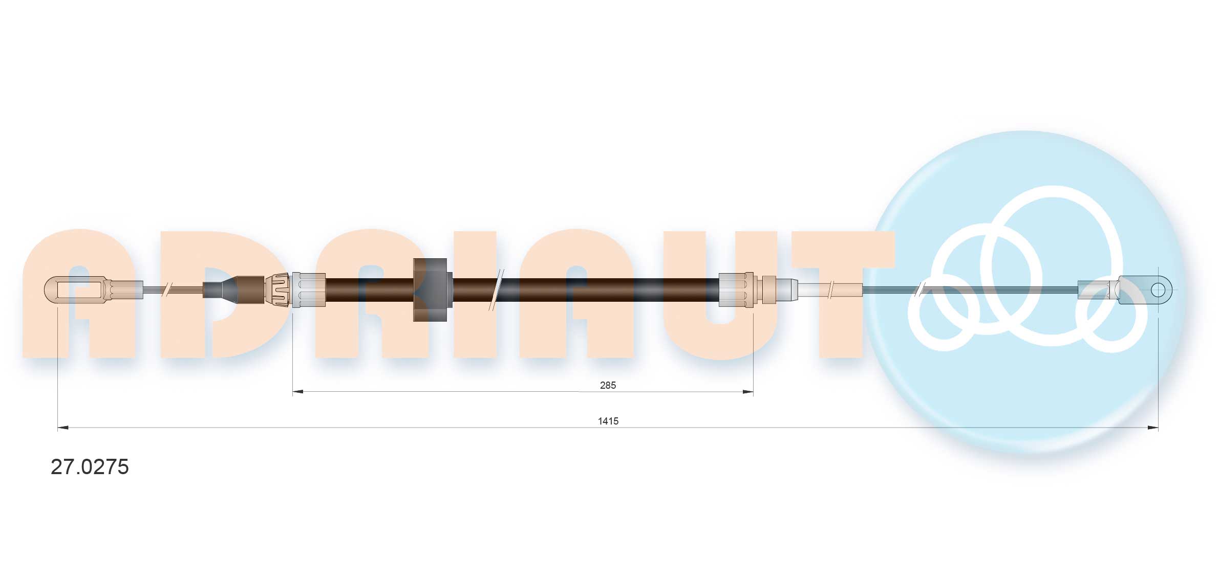Cable Pull, parking brake (27.0275)