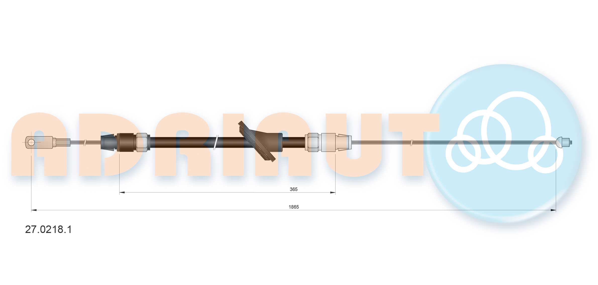 Cable Pull, parking brake (27.0218.1)