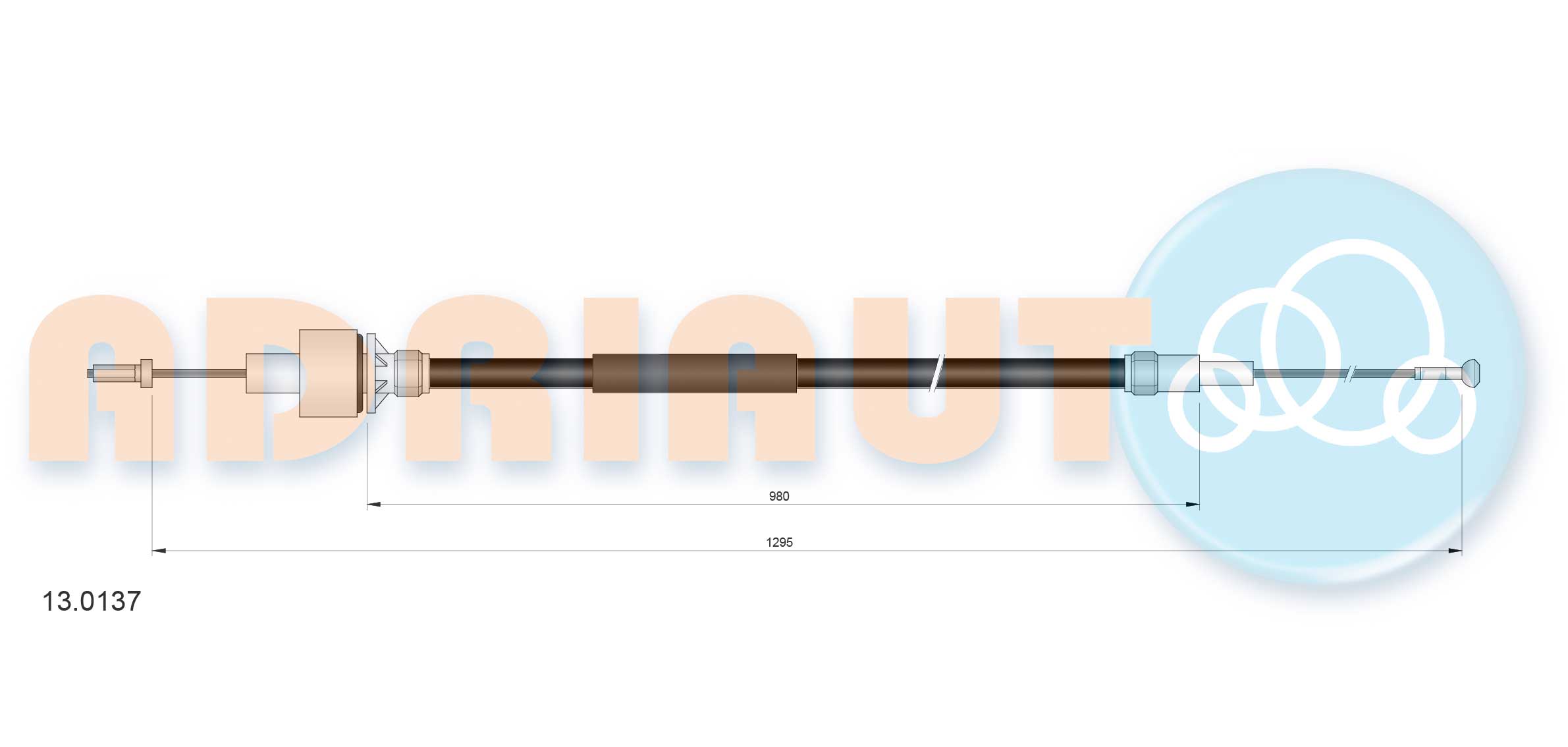 Cable Pull, clutch control (13.0137)
