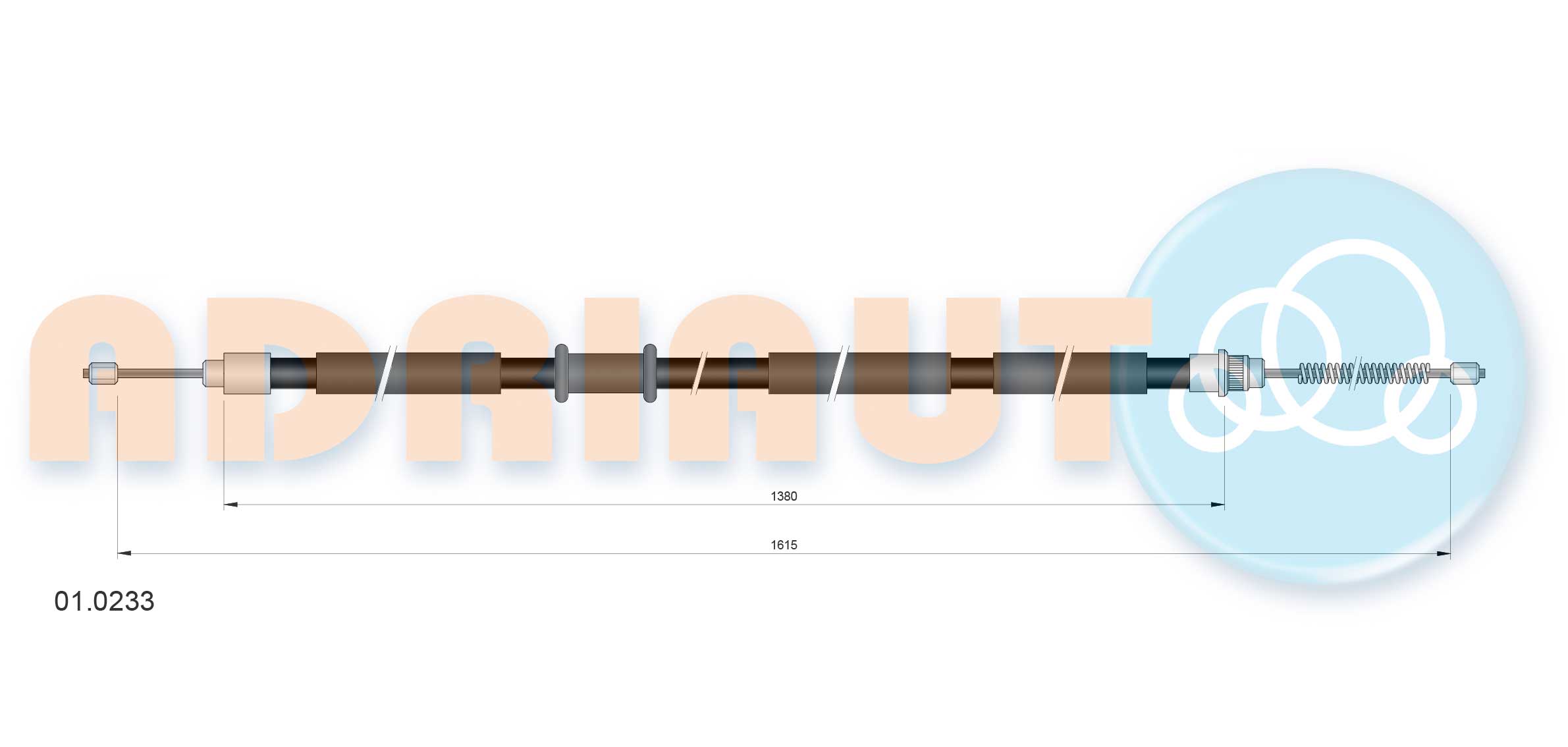 Cable Pull, parking brake (01.0233)