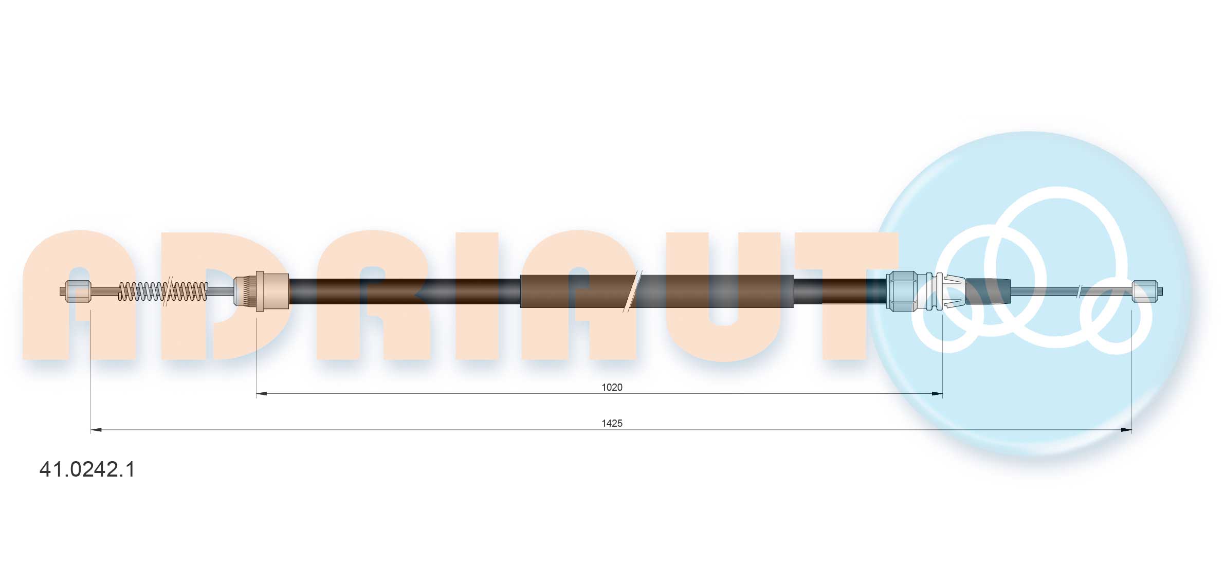 Cable Pull, parking brake (41.0242.1)