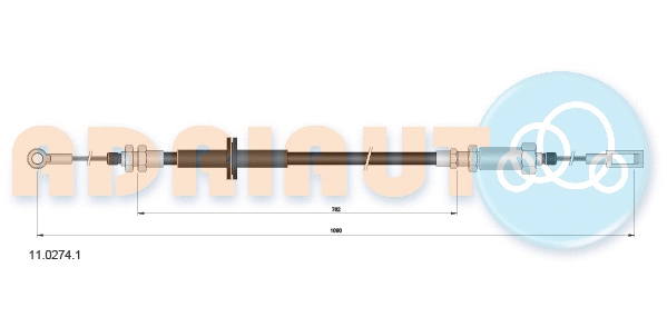 Cable Pull, parking brake (11.0274.1)