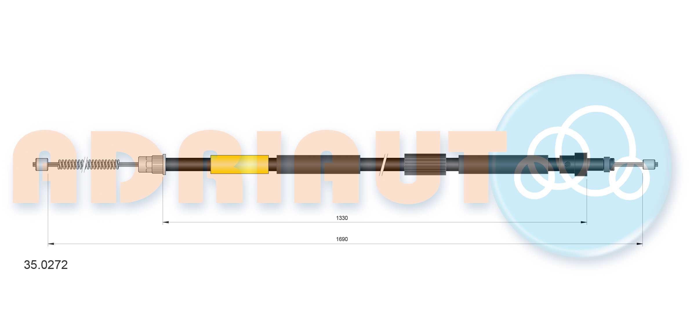 Cable Pull, parking brake (35.0272)