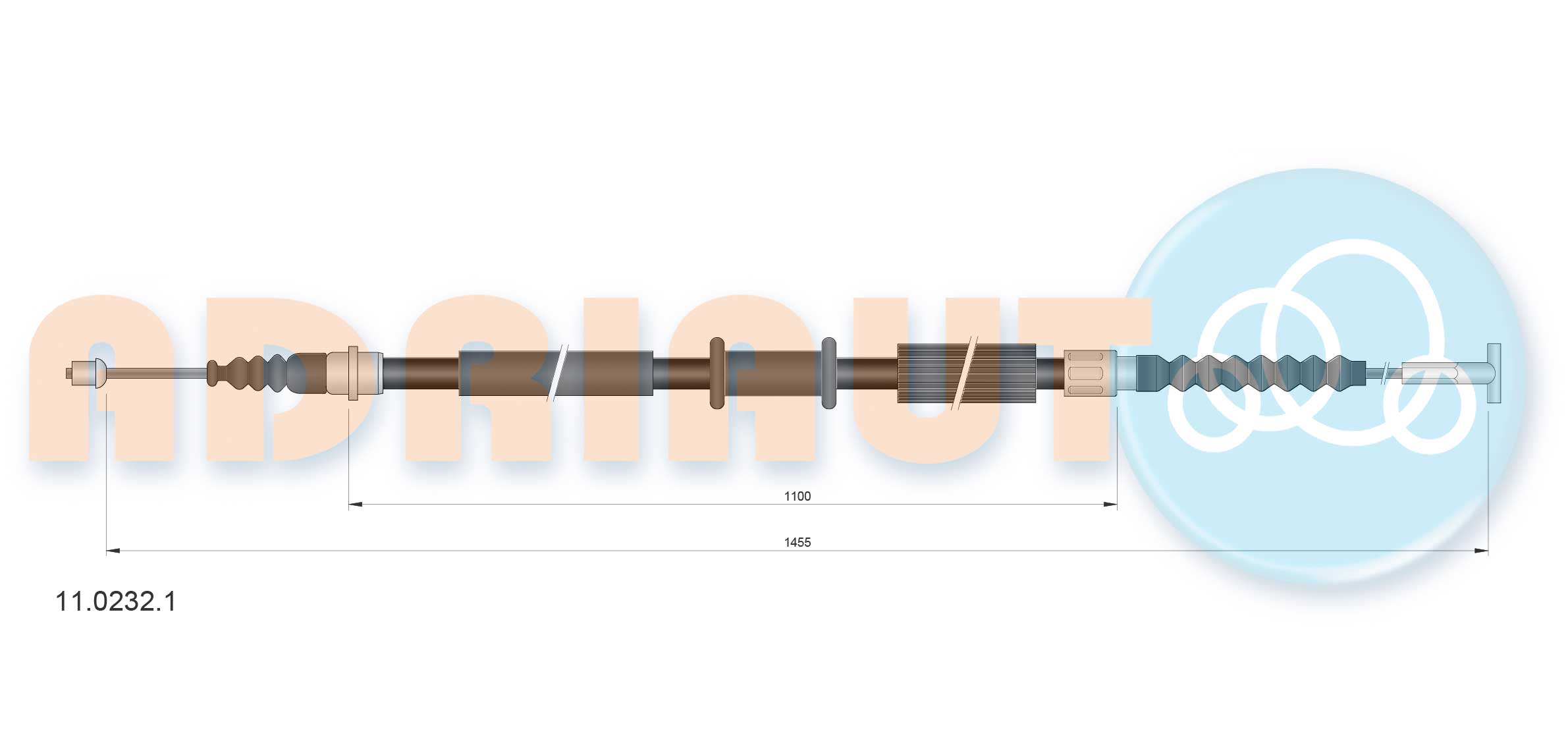 Cable Pull, parking brake (11.0232.1)