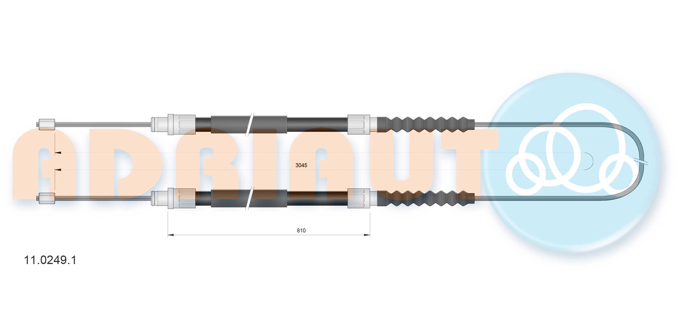 Cable Pull, parking brake (11.0249.1)