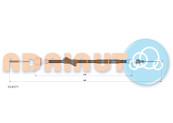 Cable Pull, clutch control (13.0171)