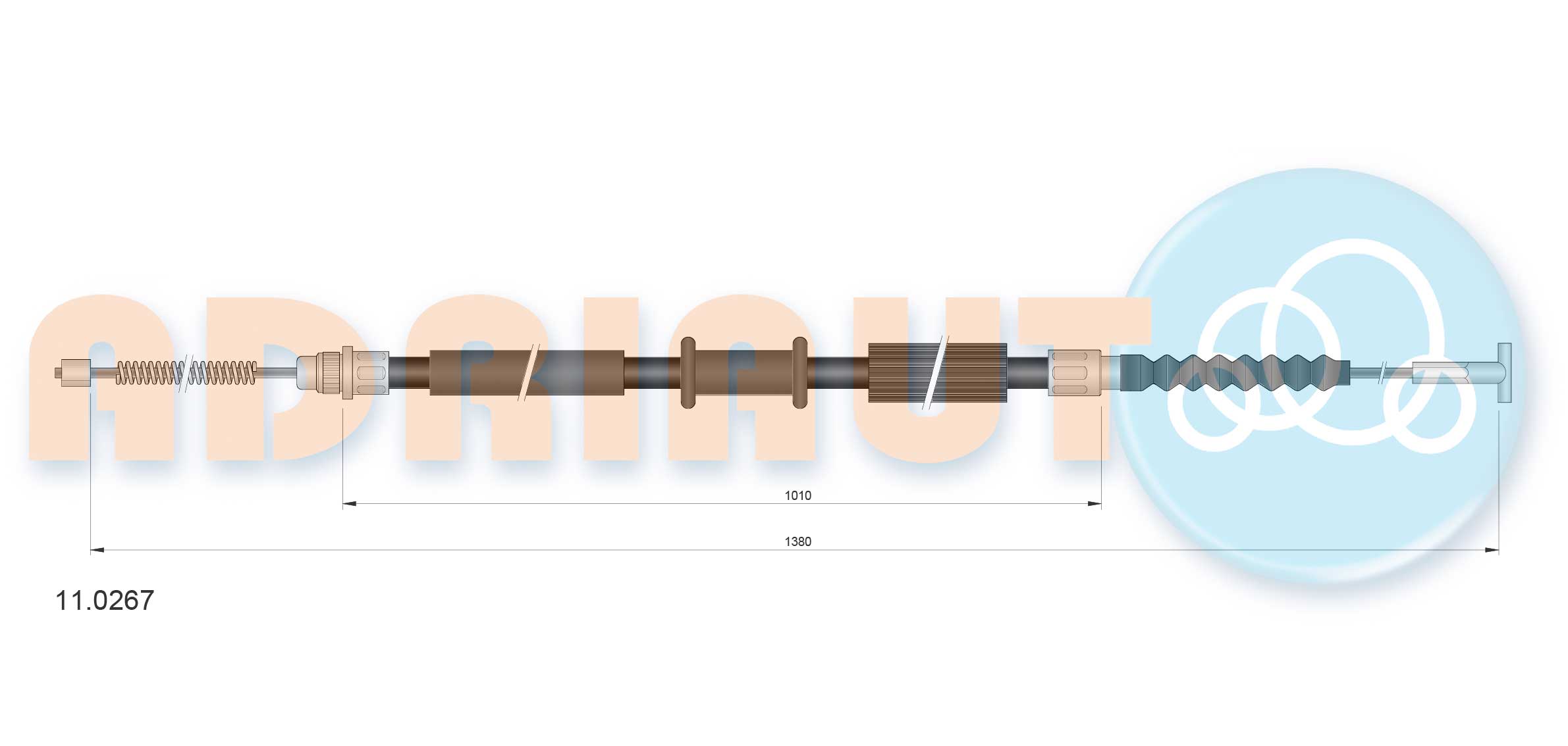 Cable Pull, parking brake (11.0267)