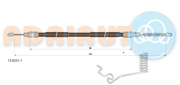 Cable Pull, parking brake (13.0231.1)
