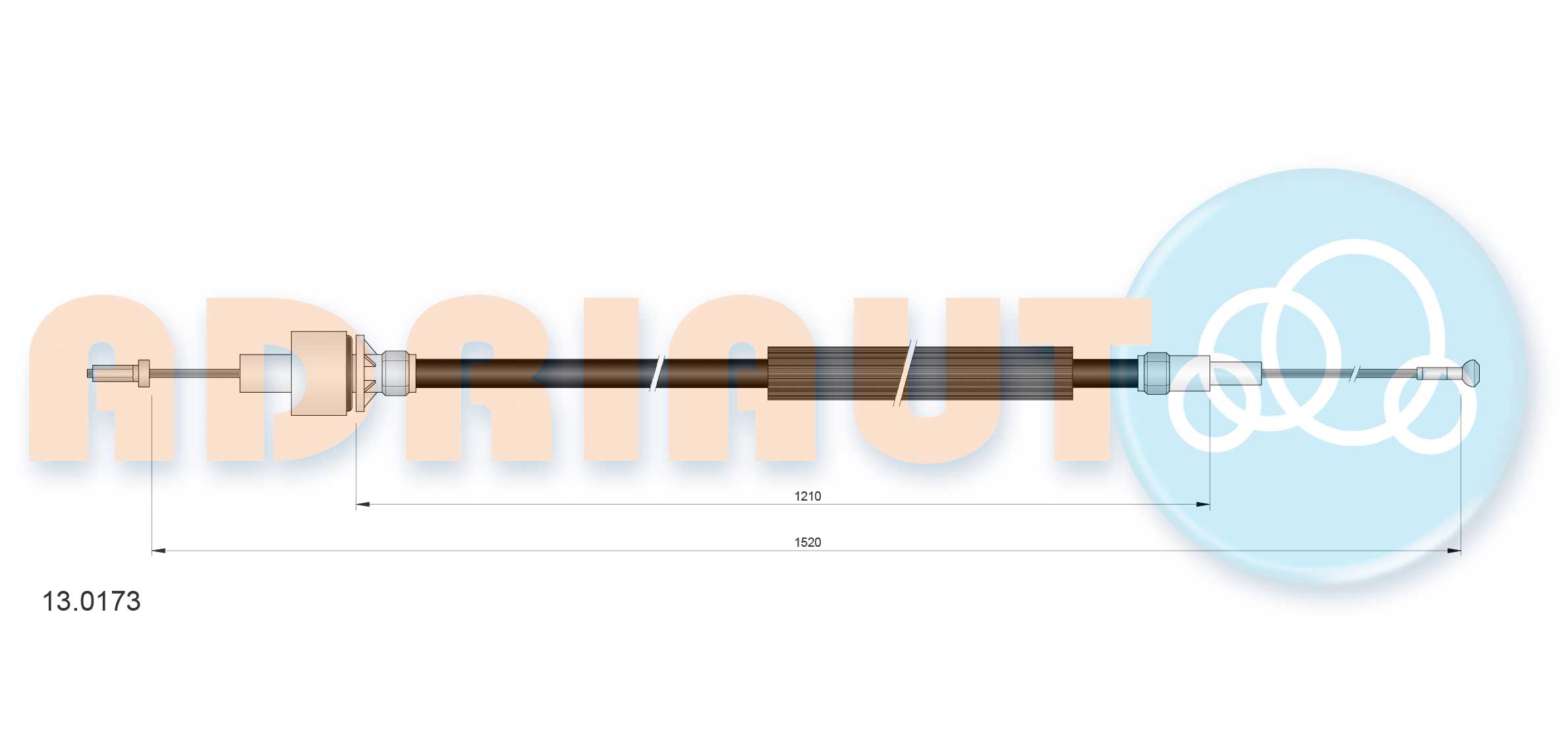 Cable Pull, clutch control (13.0173)