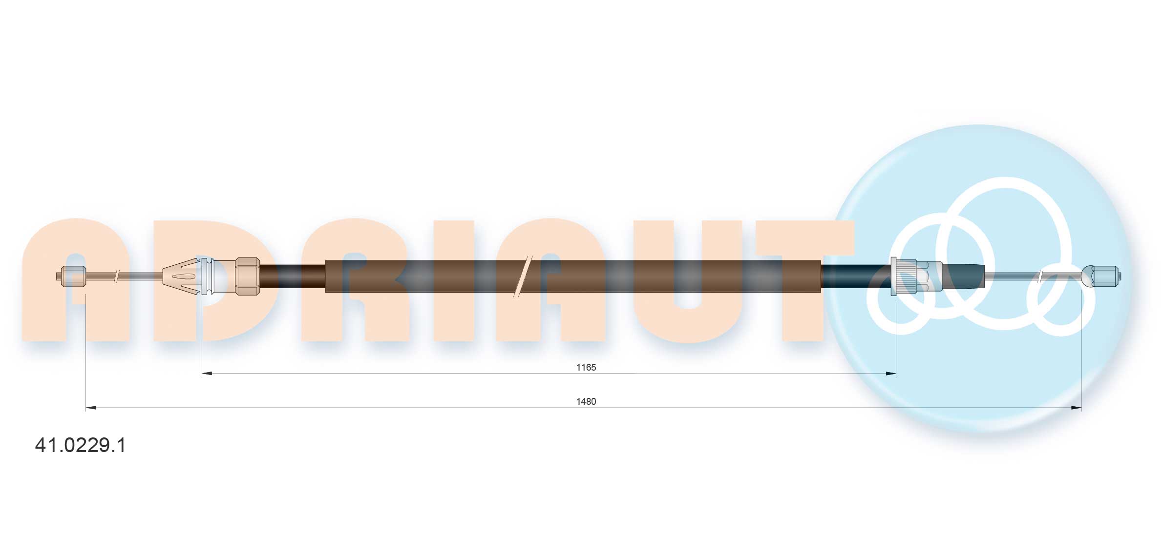 Cable Pull, parking brake (41.0229.1)
