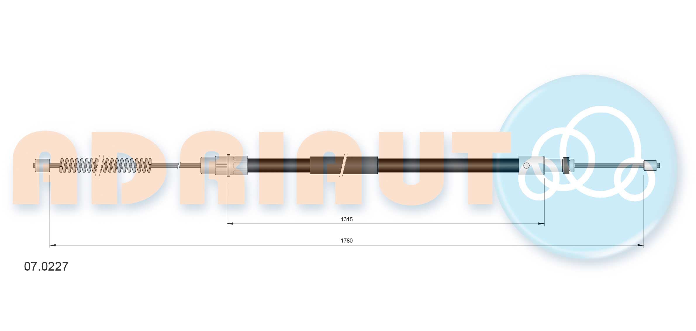 Cable Pull, parking brake (07.0227)