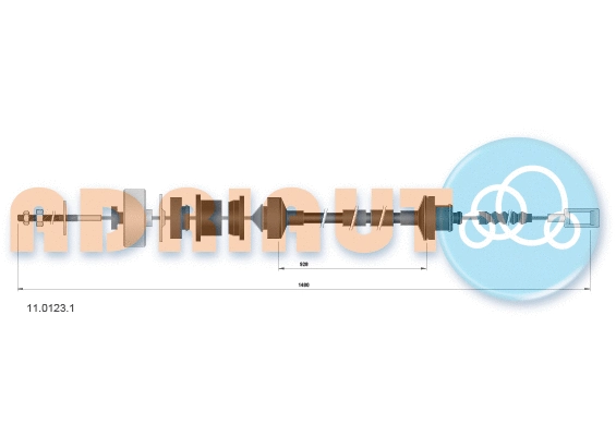 Cable Pull, clutch control (11.0123.1)
