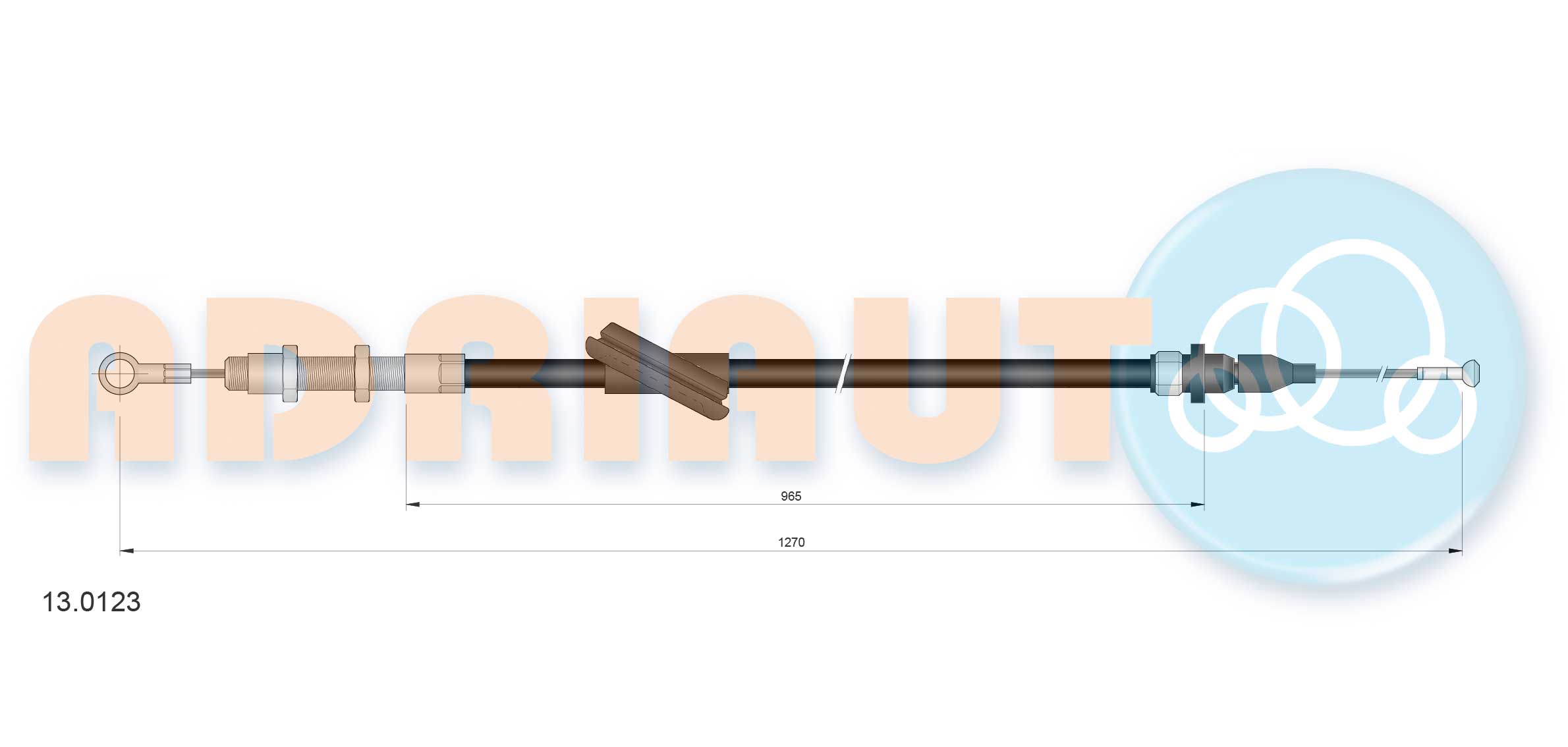 Cable Pull, clutch control (13.0123)