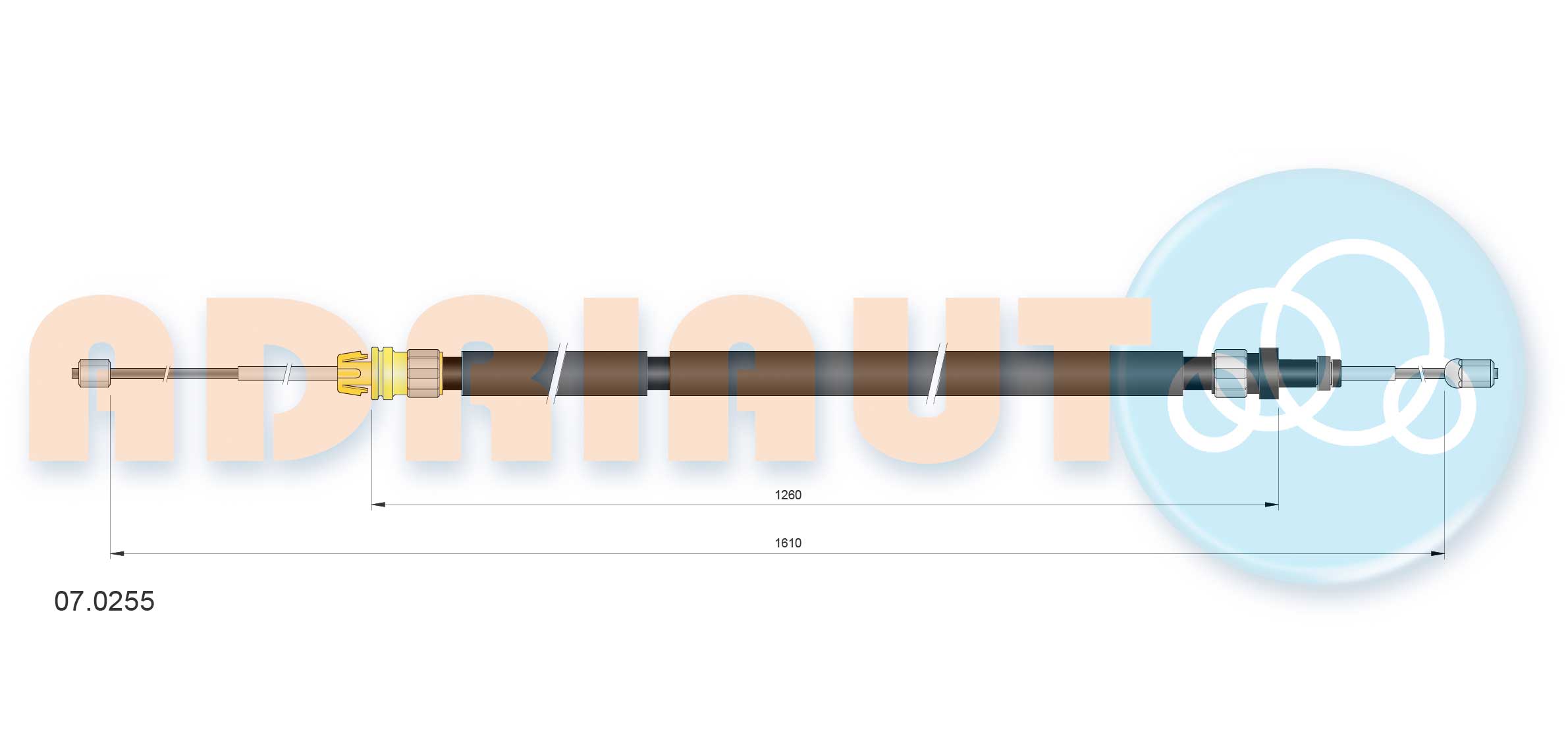 Cable Pull, parking brake (07.0255)