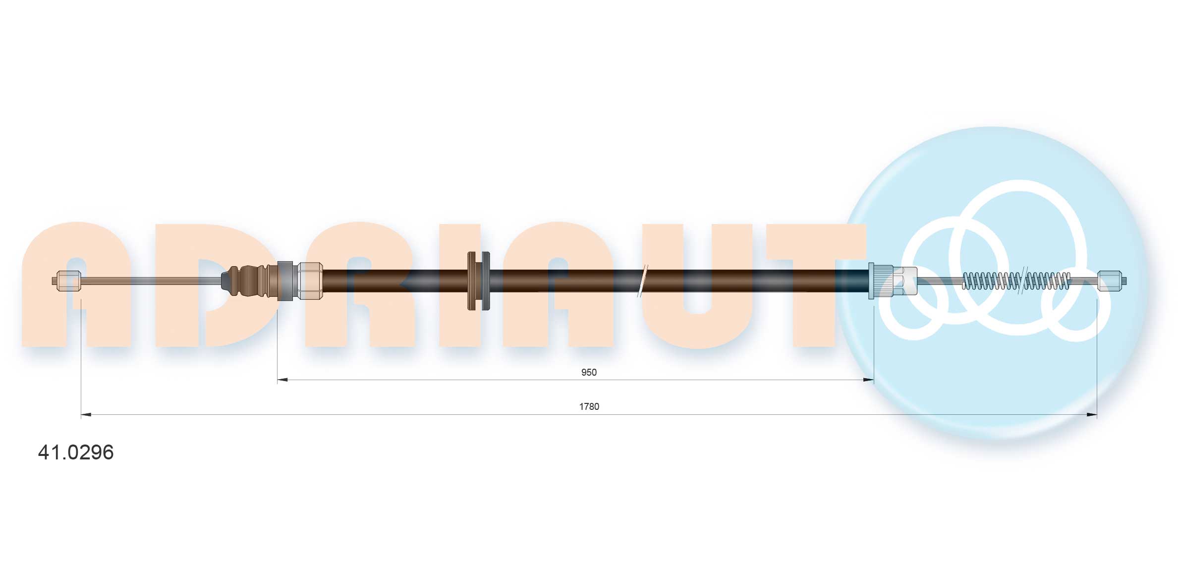 Cable Pull, parking brake (41.0296)
