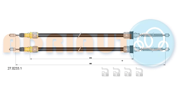 Cable Pull, parking brake (27.0233.1)